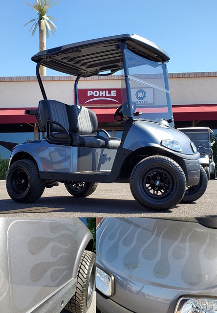 Picture of EZGO RXV Elite Freedom CUSTOM CHARCOAL WITH GHOST FLAMES - 364