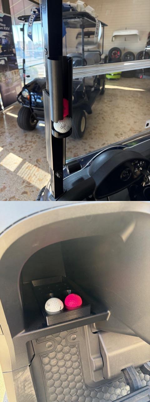 Picture of Golf ball and tee storage - Custom golf tee and golf ball storage for RXV 4 and RXV2P models! (includes one storage tray and one golf ball holder sleeve.)