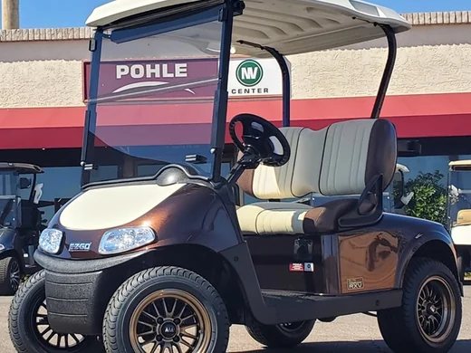 Custom Bentley-style E-Z-GO RXV in copper